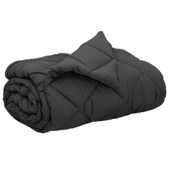 vidaXL Summer Duvet 220 x 200 cm Summer 200 gsm Anthracite 2
