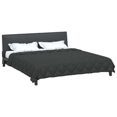 vidaXL Summer Duvet 220 x 200 cm Summer 200 gsm Anthracite 3