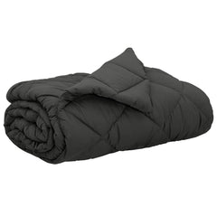 vidaXL Summer Duvet 220 x 240 cm Summer 200 gsm Anthracite 2