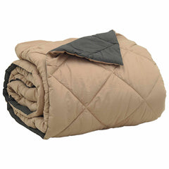 vidaXL Summer Duvet 220 x 200 cm Summer 200 gsm Anthracite and Taupe 5