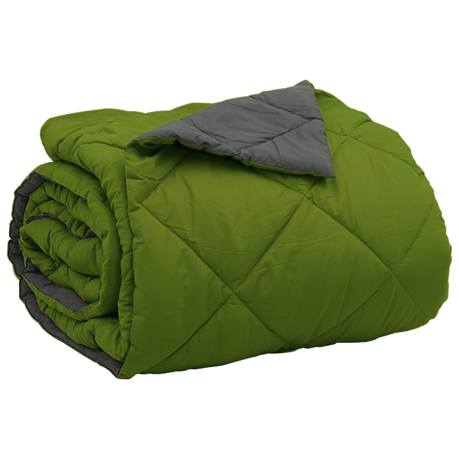 vidaXL Summer Duvet 240 x 200 cm Summer 200 gsm Green and Anthracite 5