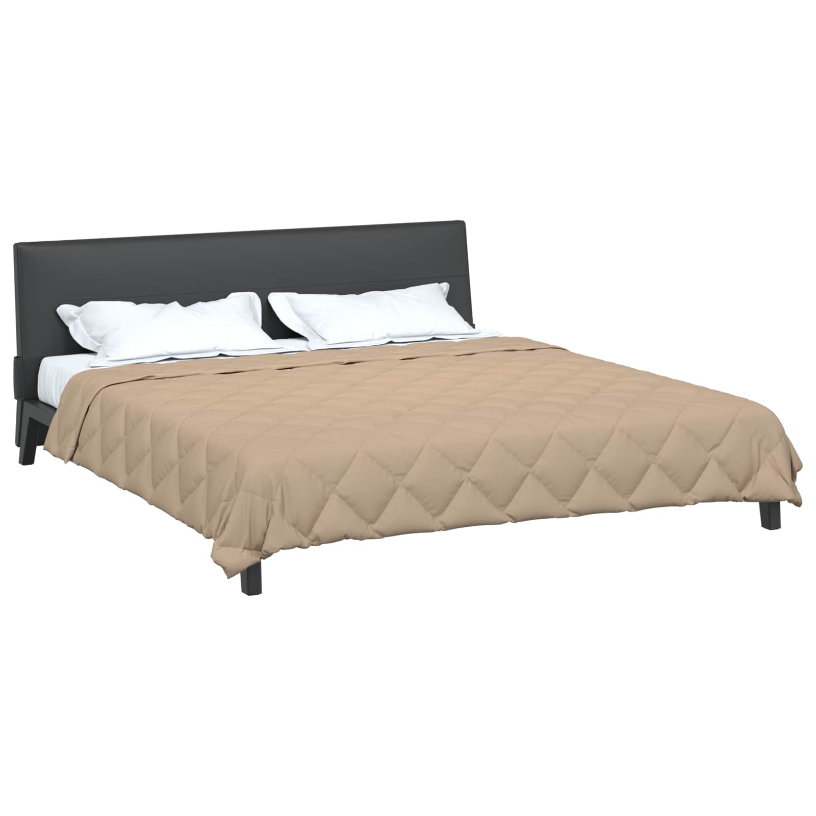 vidaXL Summer Duvet 240 x 200 cm Summer 200 gsm Taupe 3