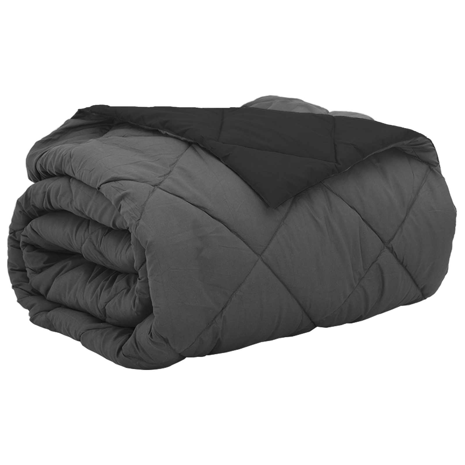 vidaXL Summer Duvet 220 x 240 cm Summer 200 gsm Black and Anthracite 2