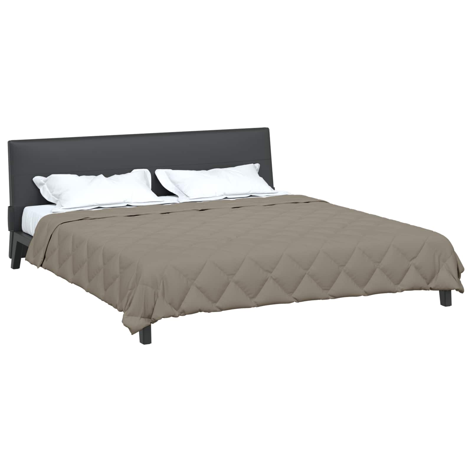 vidaXL Summer Duvet 220 x 240 cm Summer 200 gsm Light Grey 3