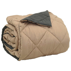vidaXL Full Year Duvet Anthracite and Taupe 200 x 200 cm Microfiber 5