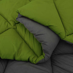 vidaXL Full Year Duvet Green and Anthracite 200 x 200 cm Microfiber 6