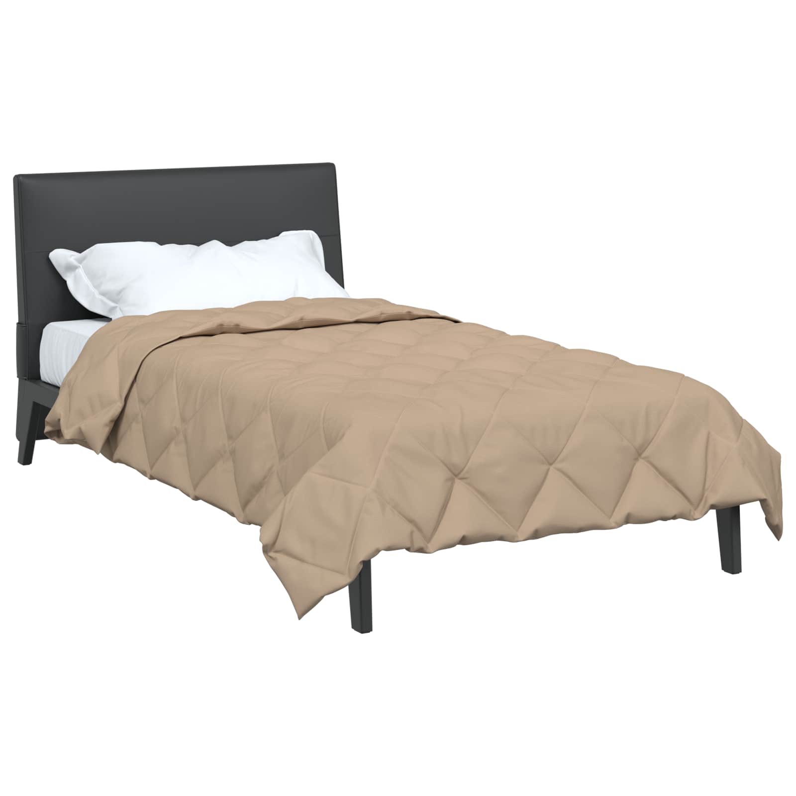 vidaXL Full Year Duvet 135 x 220 cm 300 gsm Taupe 3