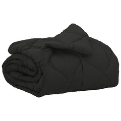 vidaXL Full Year Duvet Black 155 x 220 cm Microfiber 2