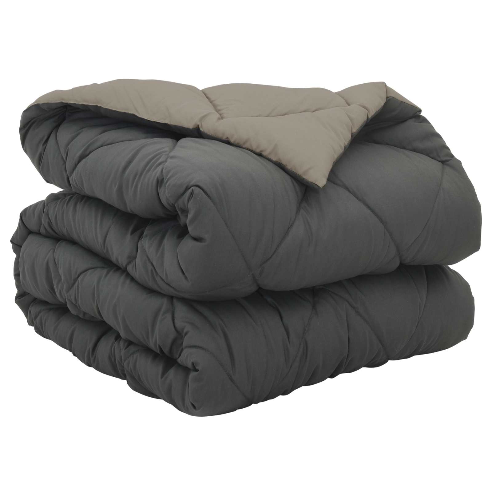 vidaXL Full Year Duvet Light Grey and Anthracite 155 x 220 cm 2