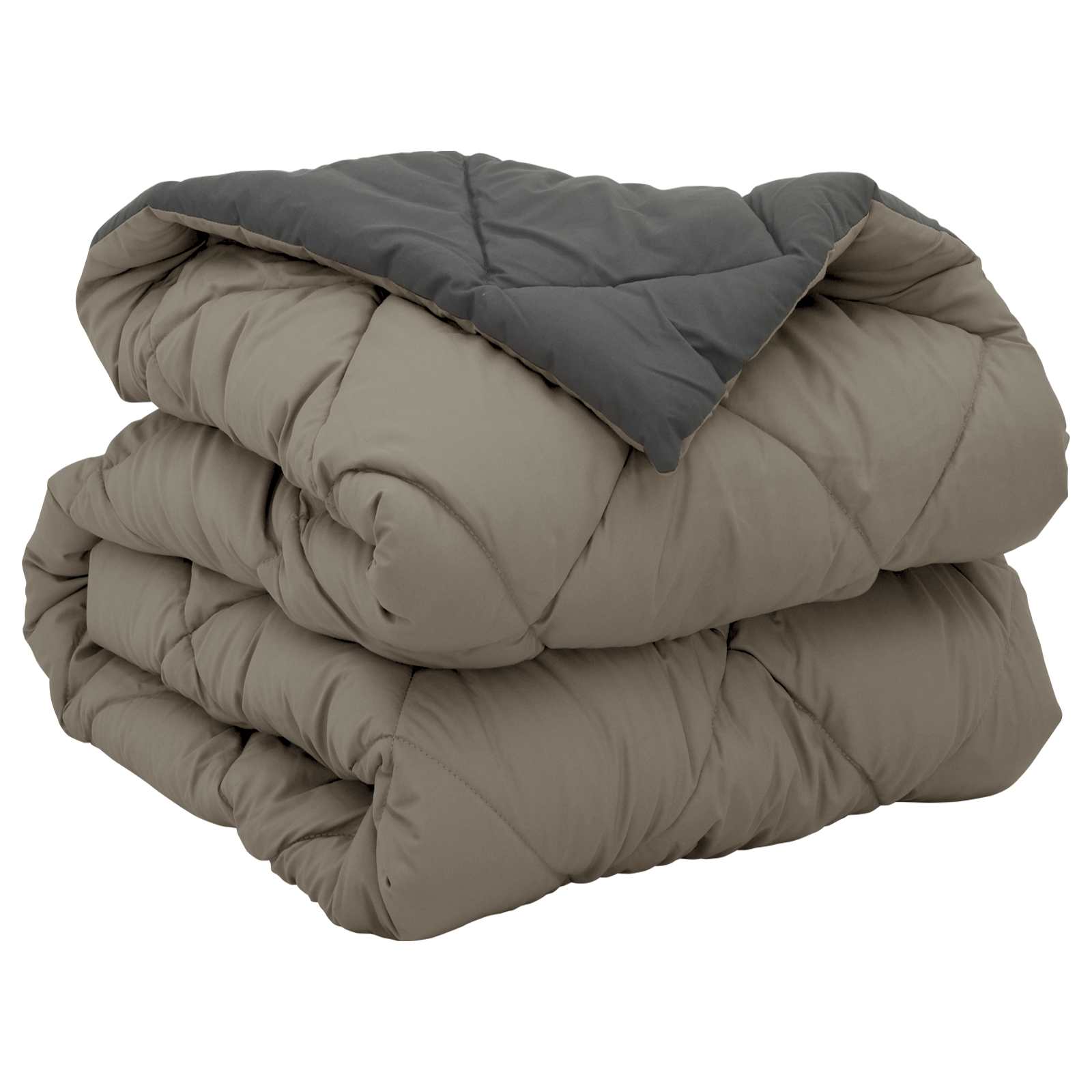 vidaXL Full Year Duvet Light Grey and Anthracite 155 x 220 cm 5