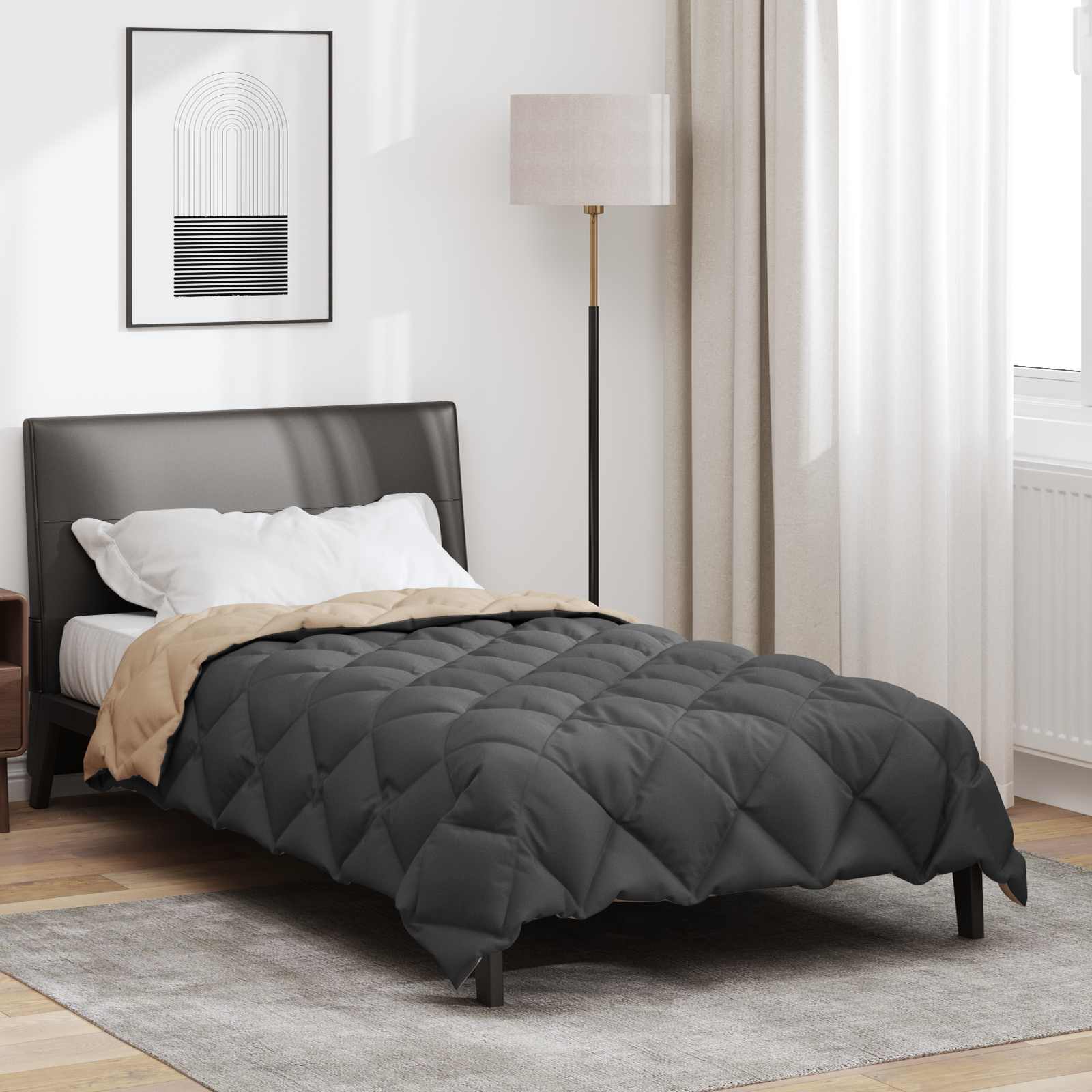 vidaXL Winter Duvet 135 x 200 cm 450 gsm Microfiber (100% Polyester) 1