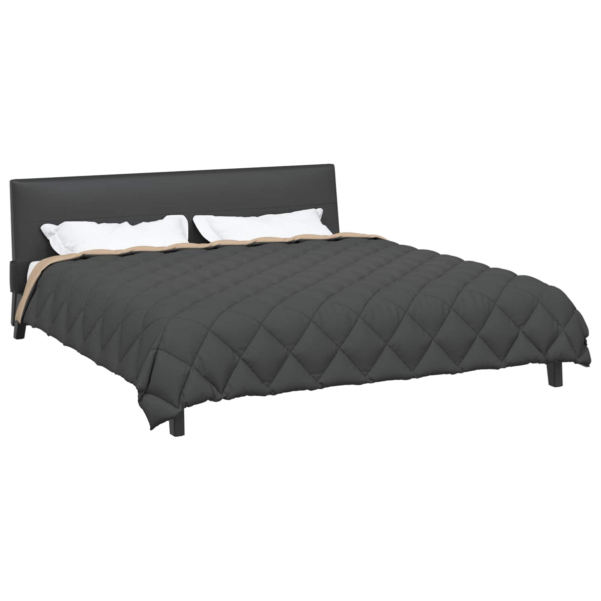 Winter Duvet Microfiber Polyester Length Anthracite taupe