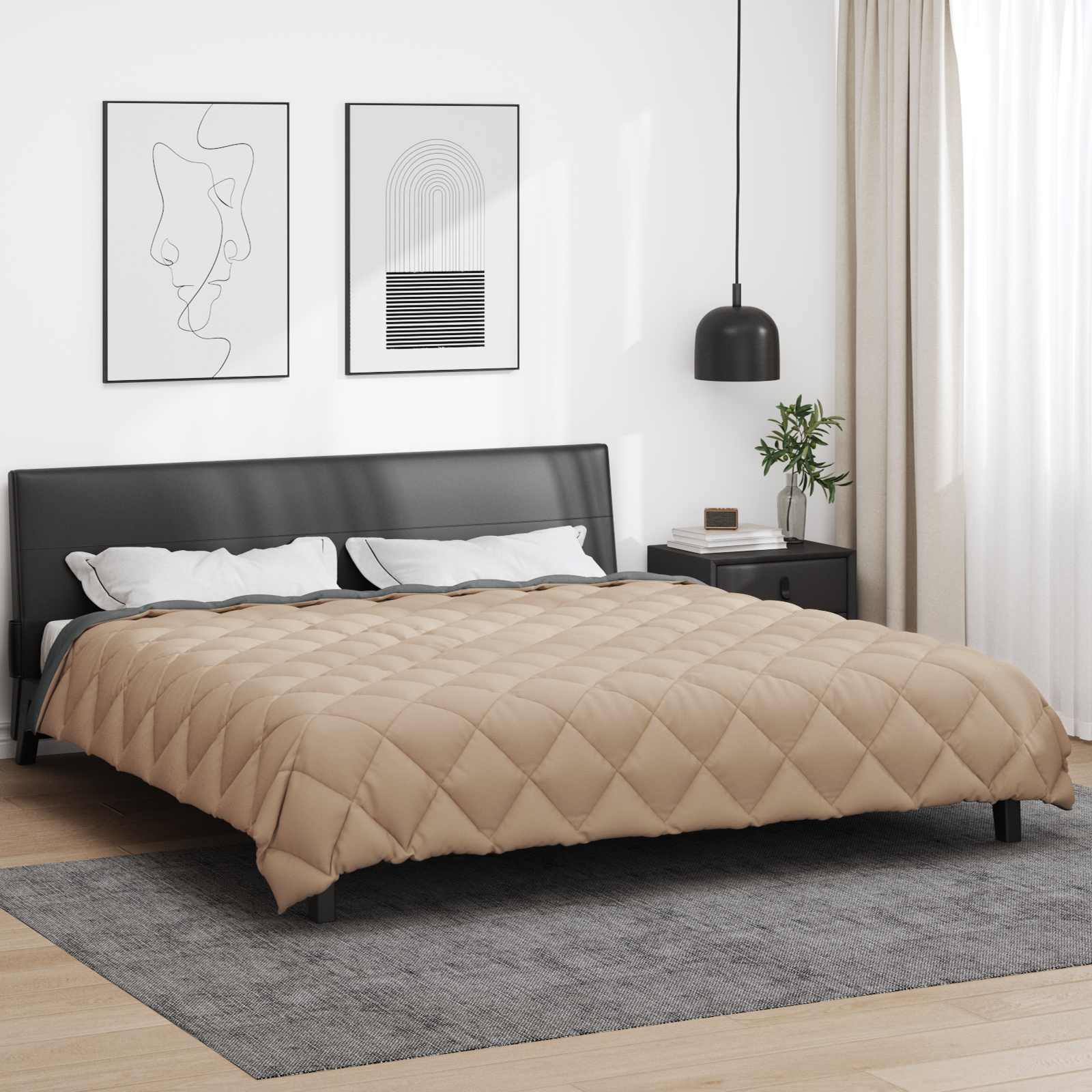 vidaXL Winter Duvet 240 x 260 cm 450 gsm Microfiber (100% Polyester) 4