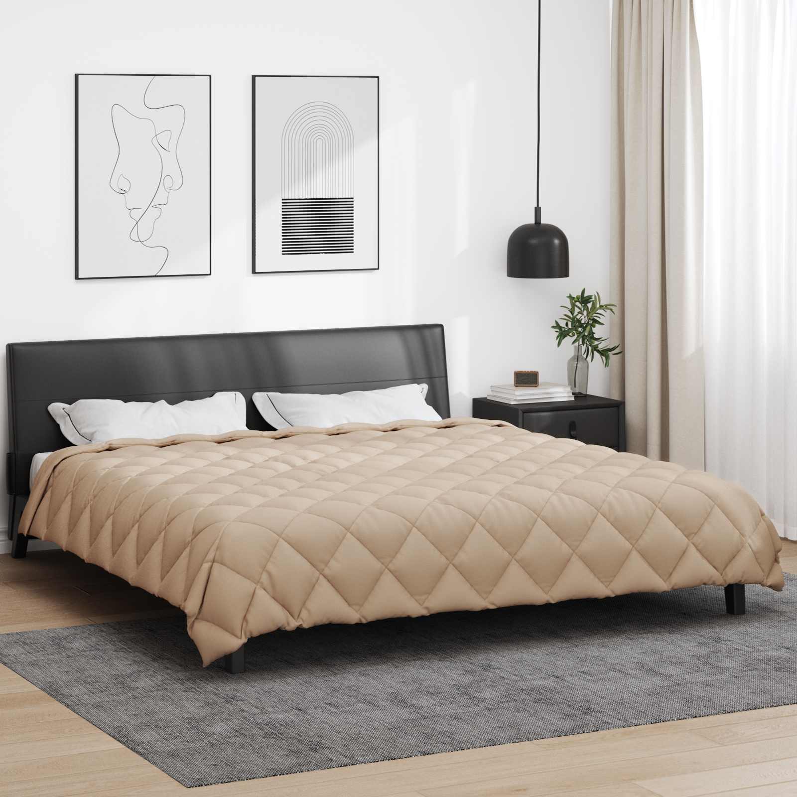 vidaXL Winter Duvet 200 x 200 cm 450 gsm Microfiber (100% Polyester) 1