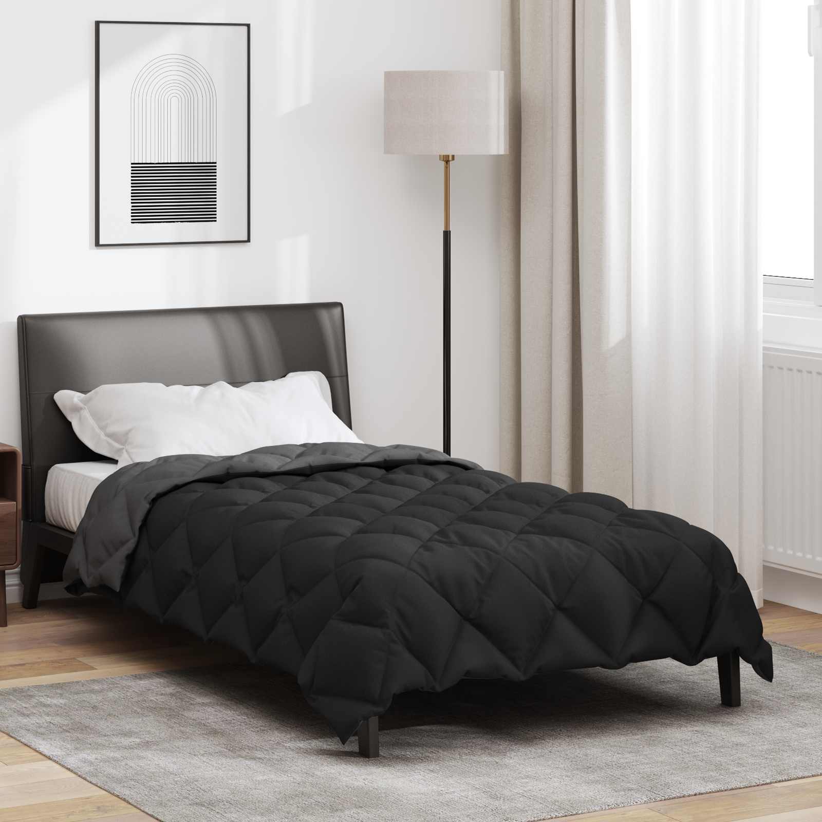 vidaXL Winter Duvet 140 x 220 cm 450 gsm Microfiber (100% Polyester) 4