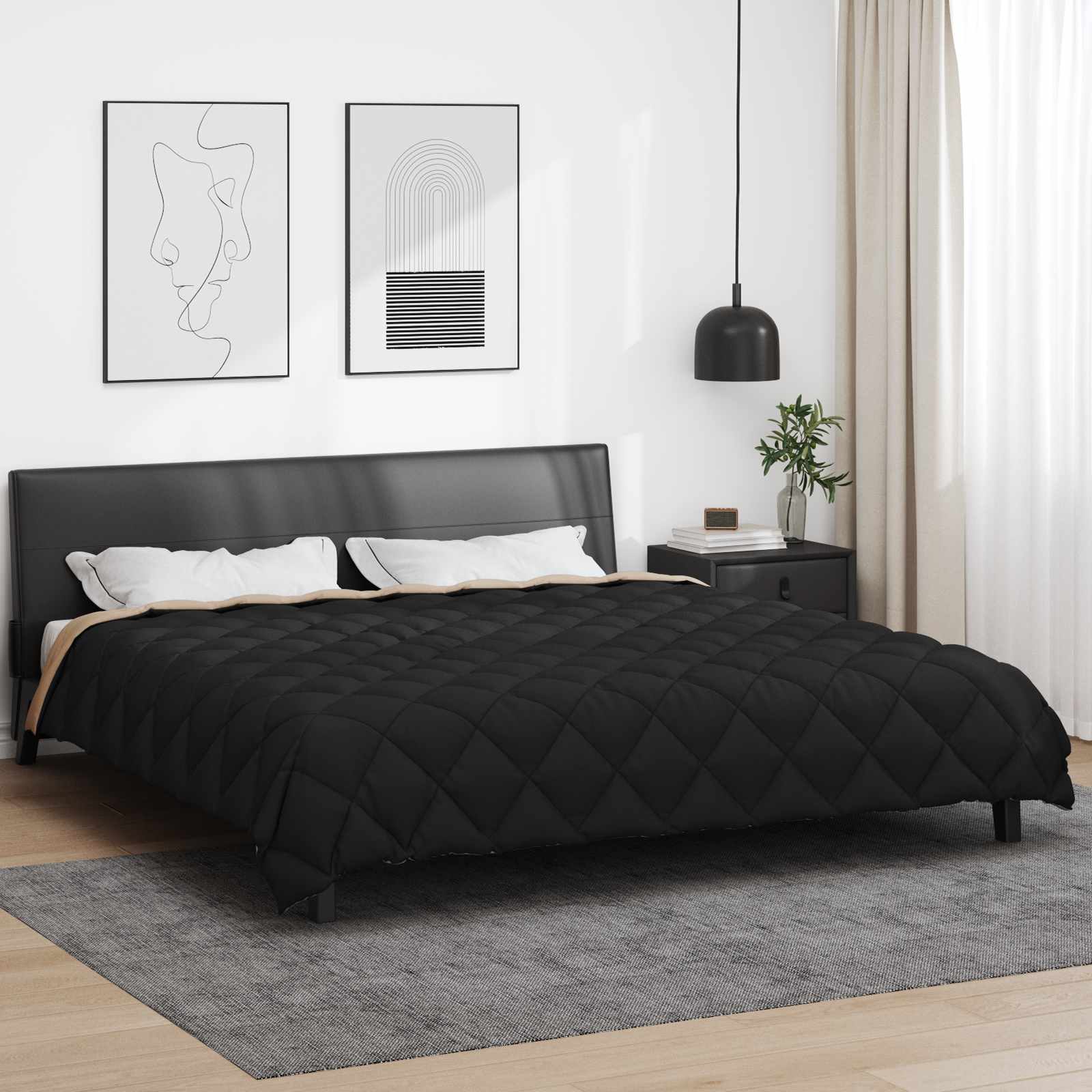 vidaXL Winter Duvet 200 x 220 cm 450 gsm Microfiber (100% Polyester) 1
