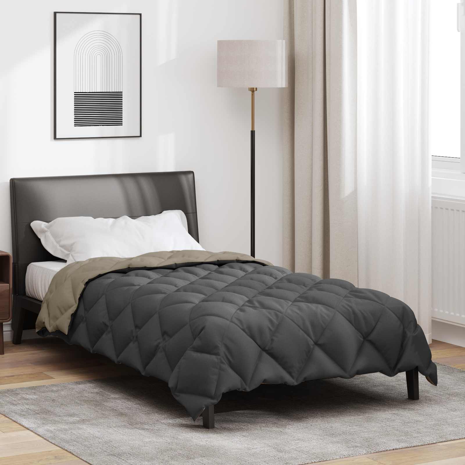 vidaXL Winter Duvet 155 x 200 cm 450 gsm Microfiber (100% Polyester) 1