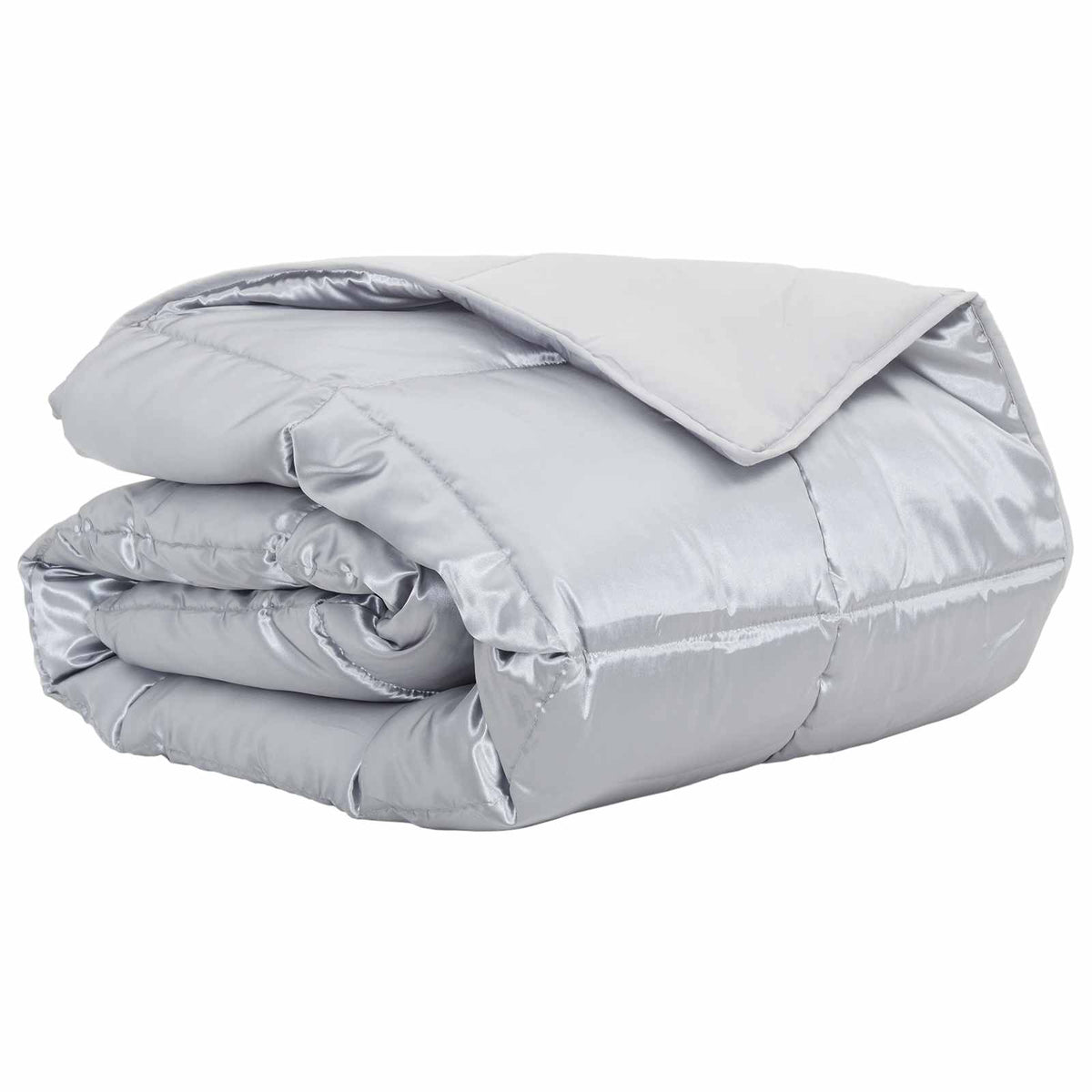 Summer Duvet Satin Microfiber Silver