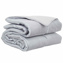 vidaXL Full Year Duvet 155 x 220 cm 300 gsm Silver 2