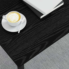 vidaXL Coffee Table Black Oak 100 x 50 x 45 cm Engineered Wood 4
