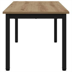 vidaXL Coffee Table Artisian Oak 100 x 50 x 45 cm Engineered Wood 6