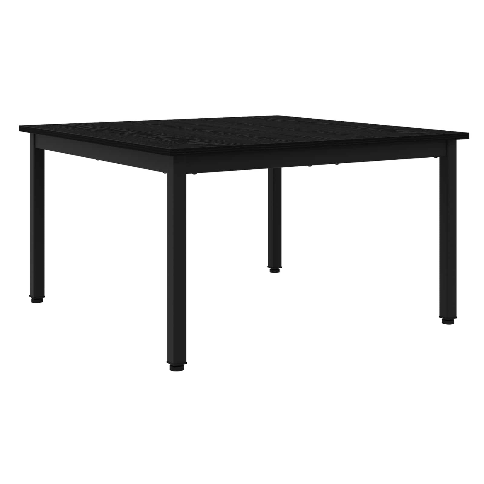 vidaXL Coffee Table Black Oak 80 x 80 x 45 cm Engineered Wood 2
