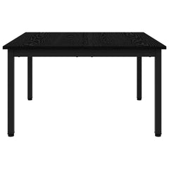 vidaXL Coffee Table Black Oak 80 x 80 x 45 cm Engineered Wood 5