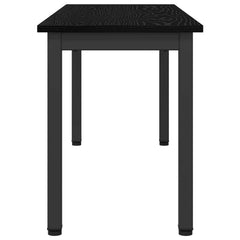 Bench Engineered Wood 110 x 35 x 45 cm Black oak