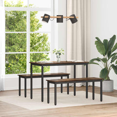 Bench Engineered Wood 110 x 35 x 45 cm Smoked oak