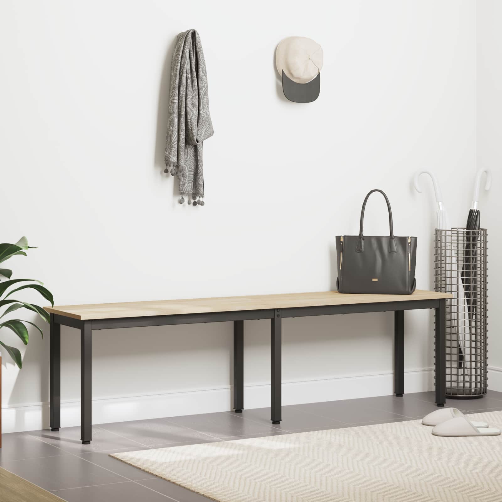 vidaXL Bench Sonoma 160 x 35 x 45 cm Engineered Wood 4