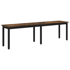 vidaXL Bench Smoke Oak 160 x 35 x 45 cm Engineered Wood 2