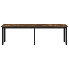 vidaXL Bench Smoke Oak 160 x 35 x 45 cm Engineered Wood 5
