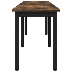 vidaXL Bench Smoke Oak 160 x 35 x 45 cm Engineered Wood 6