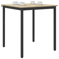 vidaXL Dining Tables 70 x 70 x 75 cm Engineered Wood Sonoma Oak Square 3
