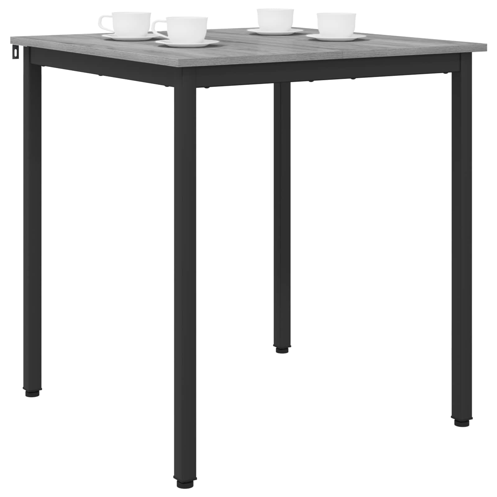 vidaXL Dining Tables 70 x 70 x 75 cm Engineered Wood Grey Sonoma 3