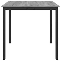 vidaXL Dining Tables 80 x 80 x 75 cm Engineered Wood Grey Sonoma 6