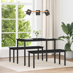 vidaXL Dining Tables Engineered Wood Black Oak