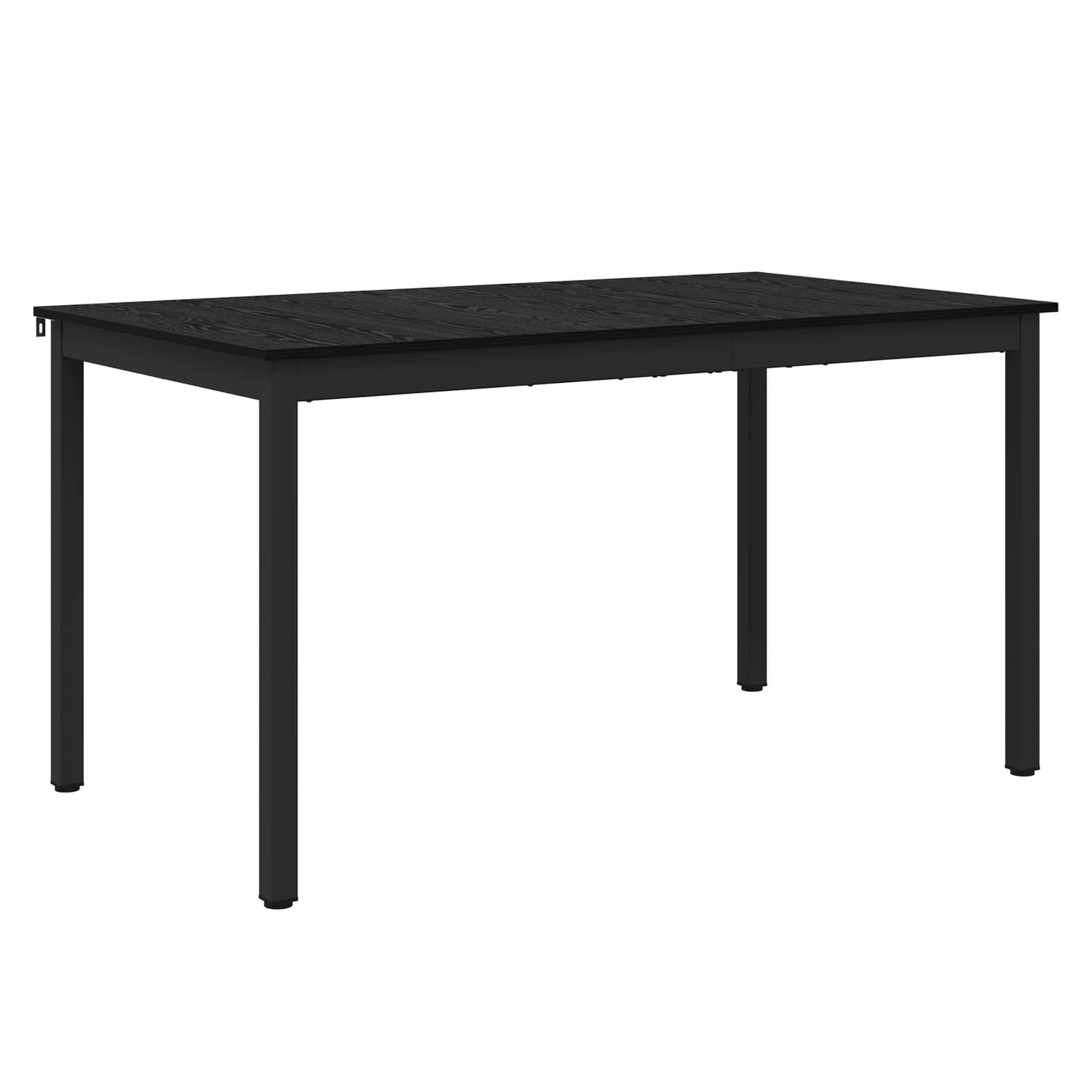 vidaXL Dining Tables 140 x 80 x 75 cm Engineered Wood Black Oak 2