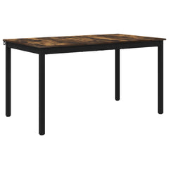 vidaXL Dining Tables 140 x 80 x 75 cm Engineered Wood Smoked Oak 2