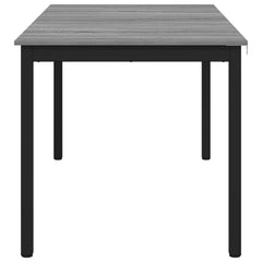 vidaXL Dining Tables 140 x 80 x 75 cm Engineered Wood Grey Sonoma 6