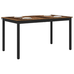 vidaXL Dining Tables 140 x 80 x 75 cm Engineered Wood Oak Wood 3