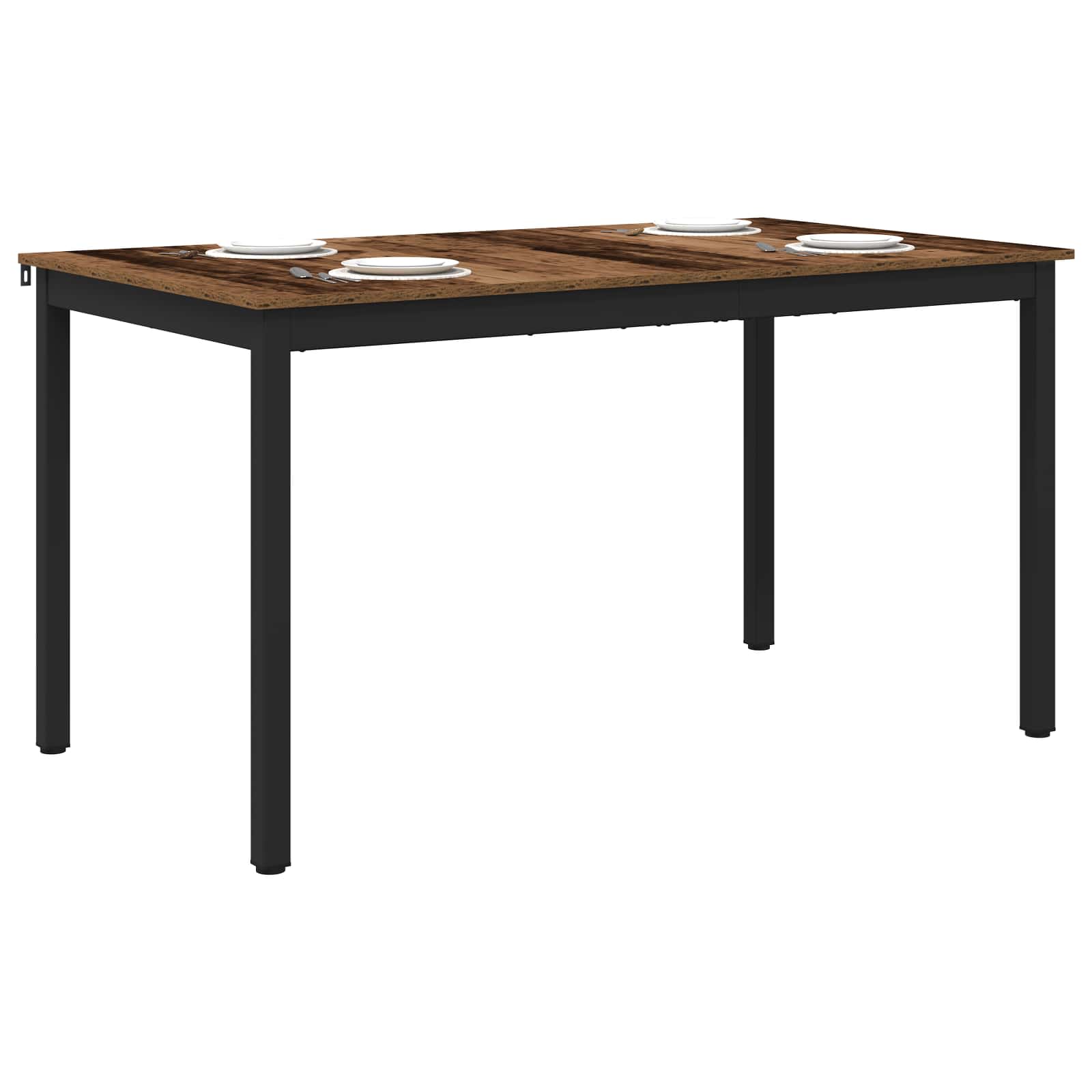 vidaXL Dining Tables 140 x 80 x 75 cm Engineered Wood Oak Wood 3