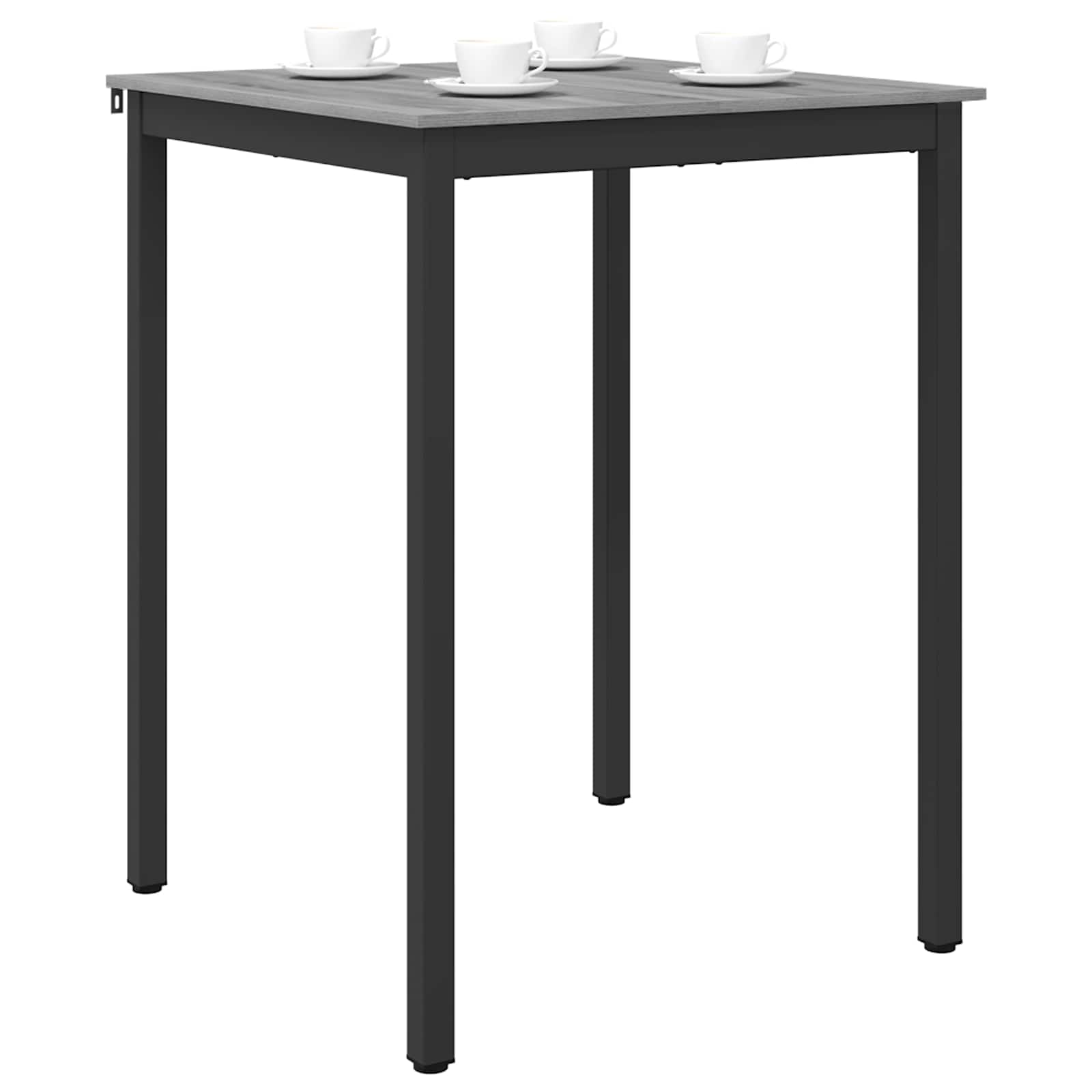 vidaXL Standing Bar Table Engineered Wood Square 3