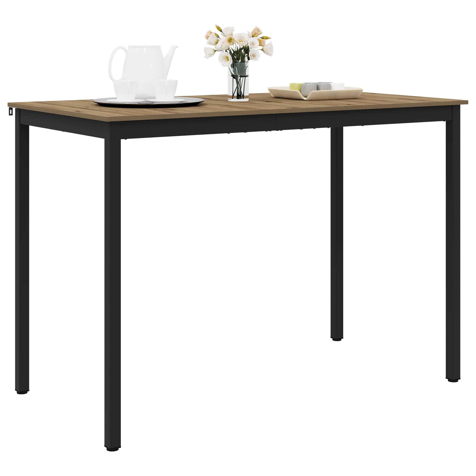 vidaXL Standing Bar Table Engineered Wood Rectangular 3