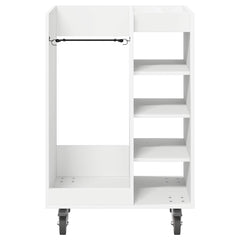 Golf Cabinet with Wheel Plain 65 x 45 x 98 cm White