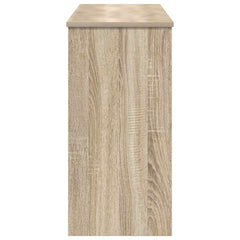 vidaXL Keyboard Stand Sonoma Oak 100 x 32 x 64 cm Engineered Wood 6