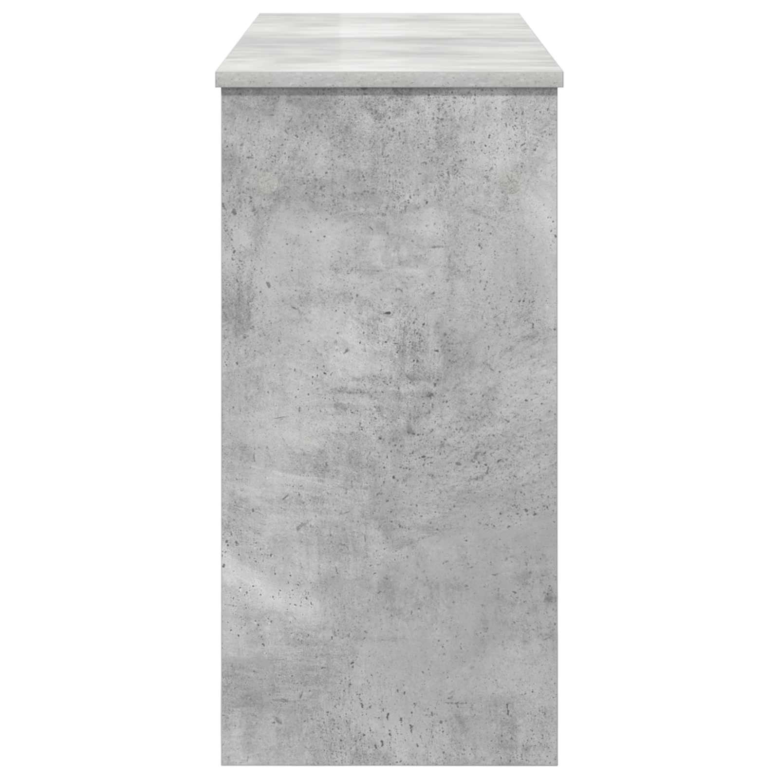 vidaXL Keyboard Stand Concrete Grey 100 x 32 x 64 cm Engineered Wood 6