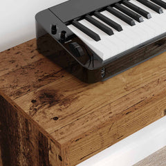 vidaXL Keyboard Stand Old Wood 100 x 32 x 64 cm Engineered Wood 4