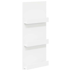 vidaXL Magazine Rack with Shelf White 43 x 11 x 102 cm Engineered Wood 2