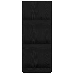 vidaXL Magazine Rack Black Oak 43 x 11 x 102 cm Engineered Wood 5